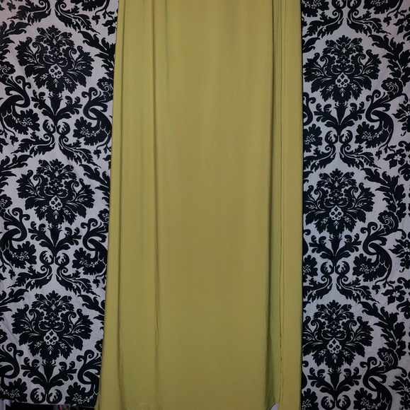 Mustard/green maxi skirt - Picture 2 of 4